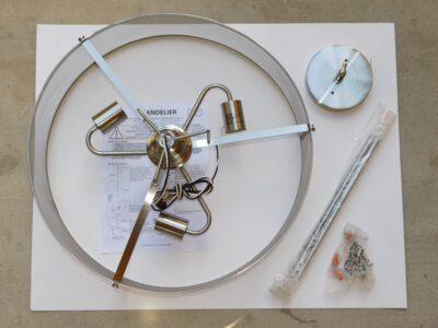 Home Impressions Beckett Silver 3 Light Chandelier