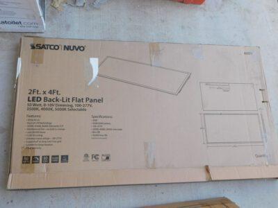 SATCO 2'x4' LED 50W Back lit Flat Panel