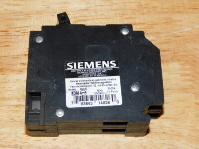 Siemens Type QT Two 1 pole Units Circuit Breaker